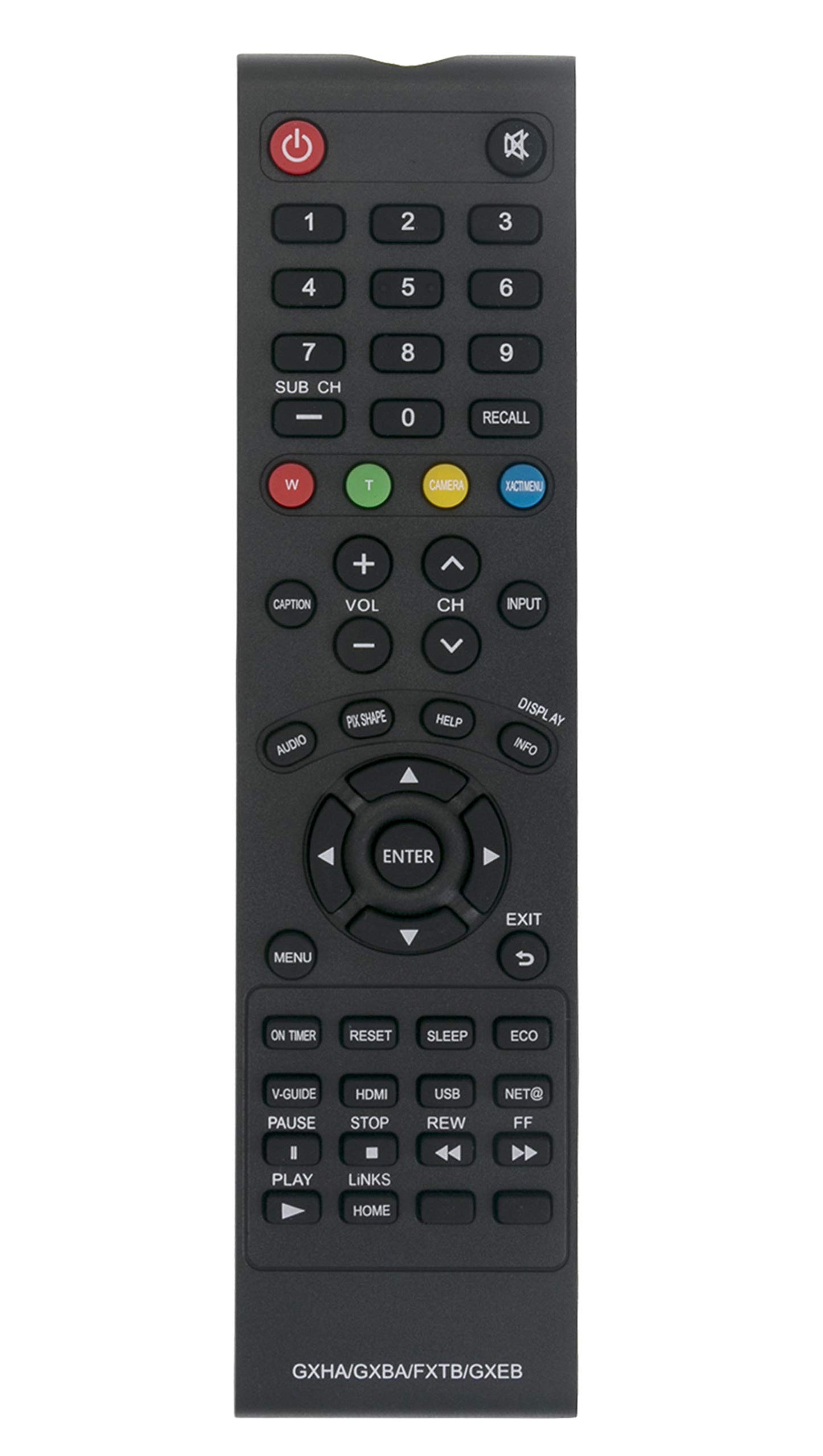 GXHA GXBA FXTB GXEB Replaced Remote fit for Sanyo TV FVD5833 DP50843 DP58D33 DS24425 DS27225 DS27425 DS32225 VM2751 AVM2751S CLT-1554 CLT2054 DS19310