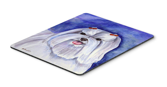 Caroline's Treasures 7108MP Maltese Mouse Pad, Hot Pad or Trivet for Home Office Gaming Working Computers Laptop Mouse Mat,Washable Large Mousepad