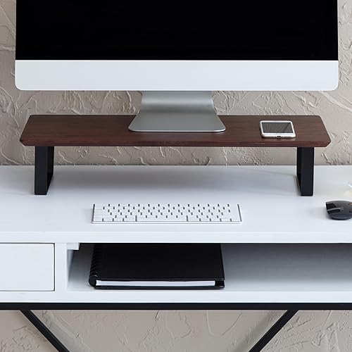 Anji Mountain Monitor Stand - Desktop Organizer & Laptop Riser, Ergonomic Monitor Riser, Space-Saving Monitor Stand for Desk, Durable Construction