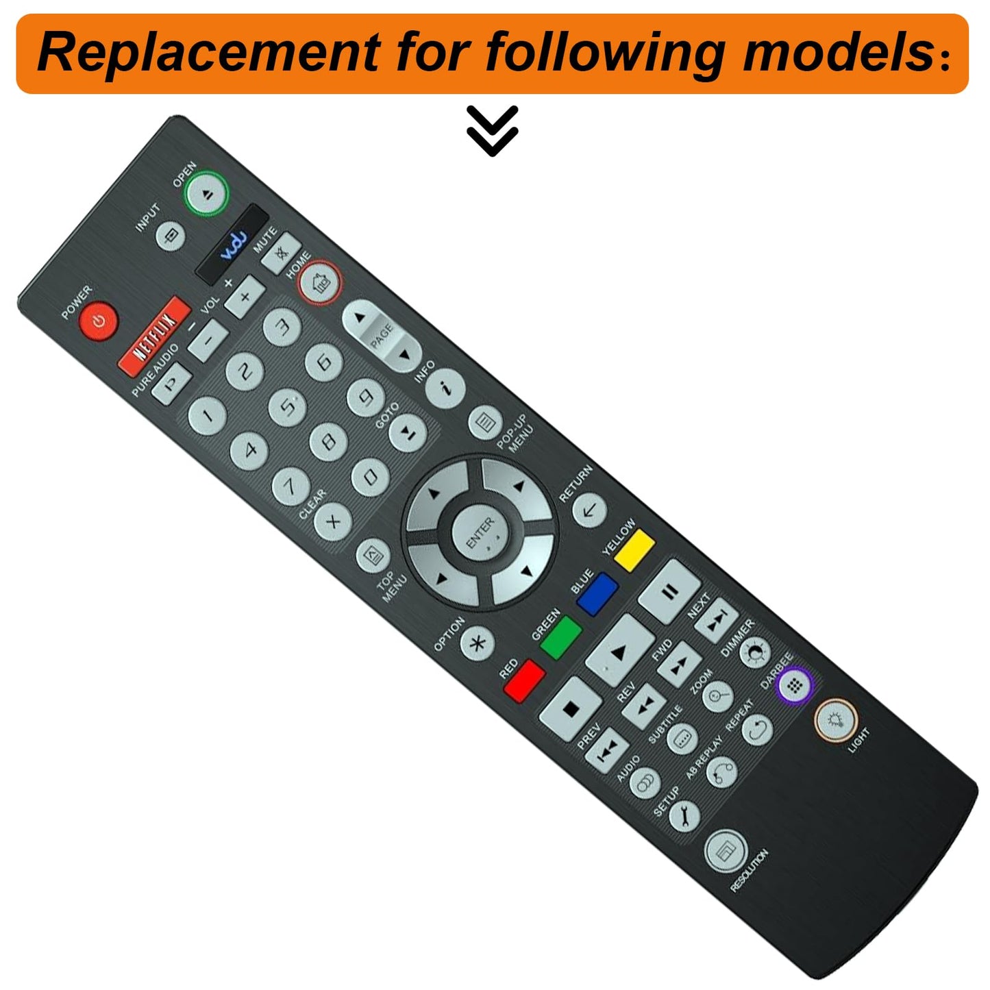 Replacement Remote Control for Oppo BDP-93 BDP-93AU BDP-93EU BDP-95 BDP-95AU BDP-95EU 3D Blu-ray BD DVD Disc Player (with Wall Mounting Bracket)