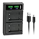 Kastar LTD2 USB Battery Charger Compatible with Leica BP-DC17 Lithium-Ion Battery Pack, Leica BC-DC17 Sofort Battery Charger, Leica Sofort Instant