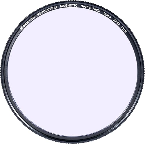 Kase KW Revolution Plus Magnetic Shockproof Neutral Night Broadband Light Pollution Reduction Filter Low Reflection Optical Glass (72mm)