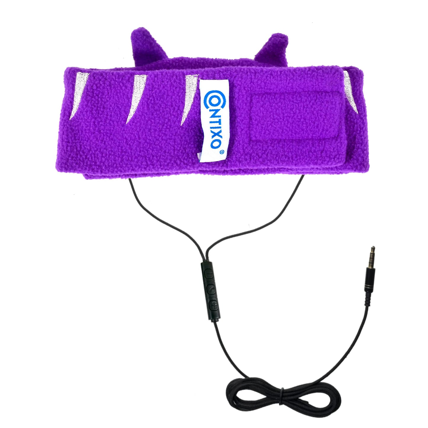 Contixo Kids Headphones, 85dB Volume Limiting with Adjustable Speakers Soft Children Fleece Headband Toddler Headphones for Home and Travel - Animal…