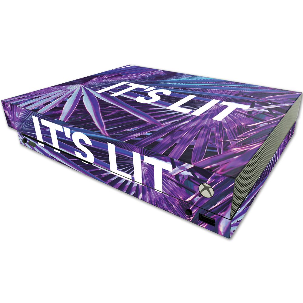 MightySkins Skin Compatible with Microsoft One X Console Only - Its Lit | Protective, Durable, and Unique Vinyl Decal wrap Cover | Easy to Apply