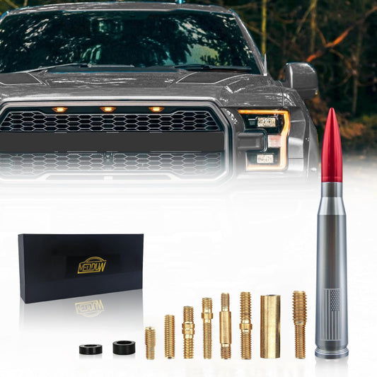Medduw Car Bullet Antenna - Durable Vehicle Antenna Replacement for Chevrolet, Ford F150 F250 F350 RAM 1500 2500 Raptor Truck Antenna AccessoriesFord