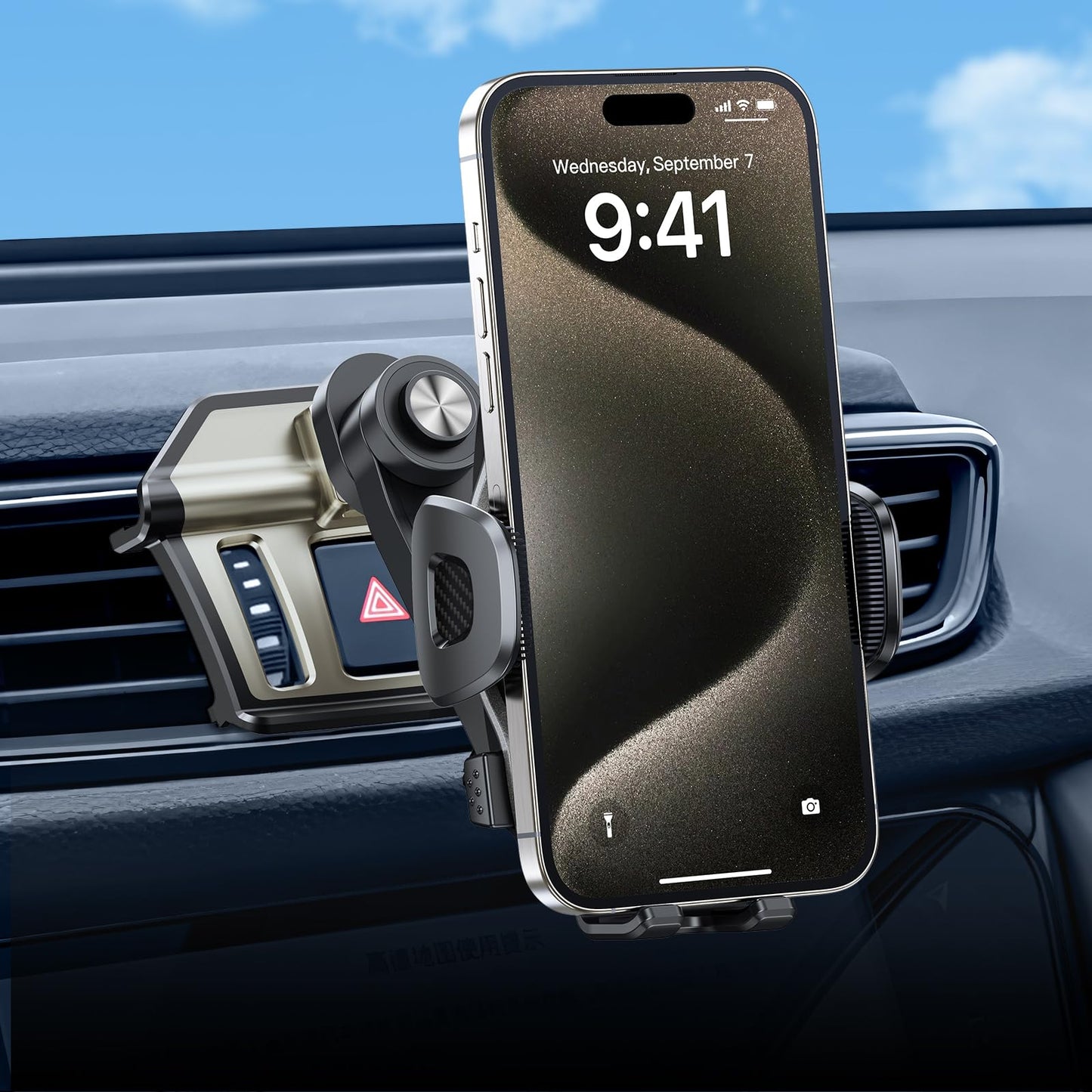 ELOHEI Phone Mount for Nissan Rogue with Custom Base, Specifically Design Car Phone Holder for Nissan Rogue 2014-2020 Accessories, for 4.7-7 in Phones