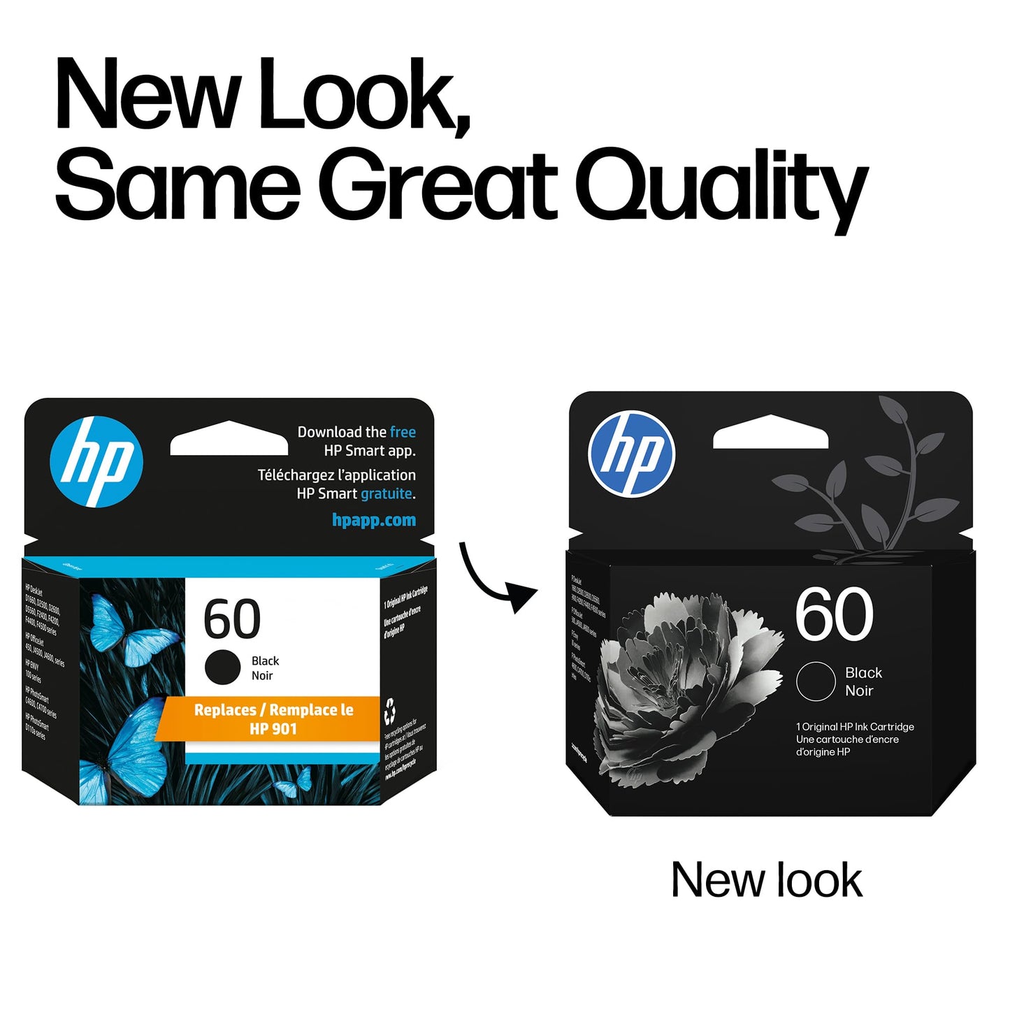 HP 60 Black Ink Cartridge | Works with DeskJet D1660, D2500, D2600, D5560, F2400, F4200, F4400, F4580, Envy 100, OfficeJet J4500, J4680, 4500