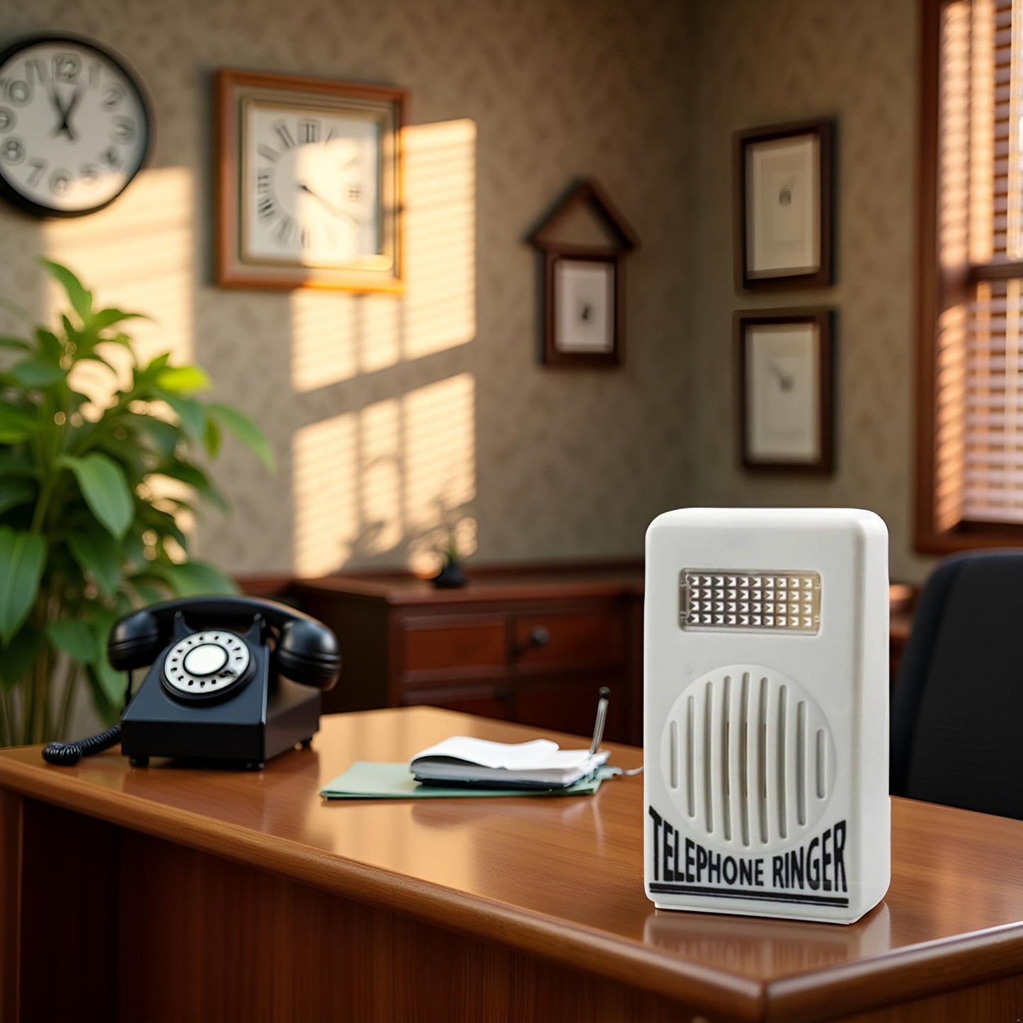 1Pc White Telephone Ringer Amplifier Bell Extra-Loud Telephone/Phone Ringer Use Safety Small in Size and Light in Weight,Telephones