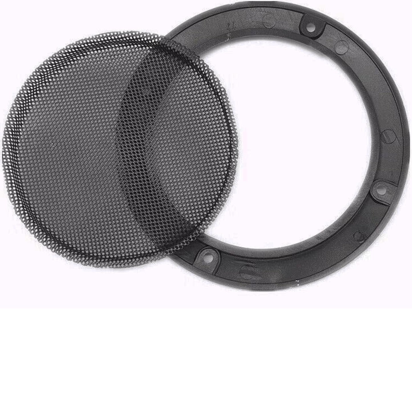 10" Universal Speaker Grille Mesh Cover, Round Decorative Ring Woofer Protection Grille Protective Cover for Cars Home Stereo DIY Accessories Black