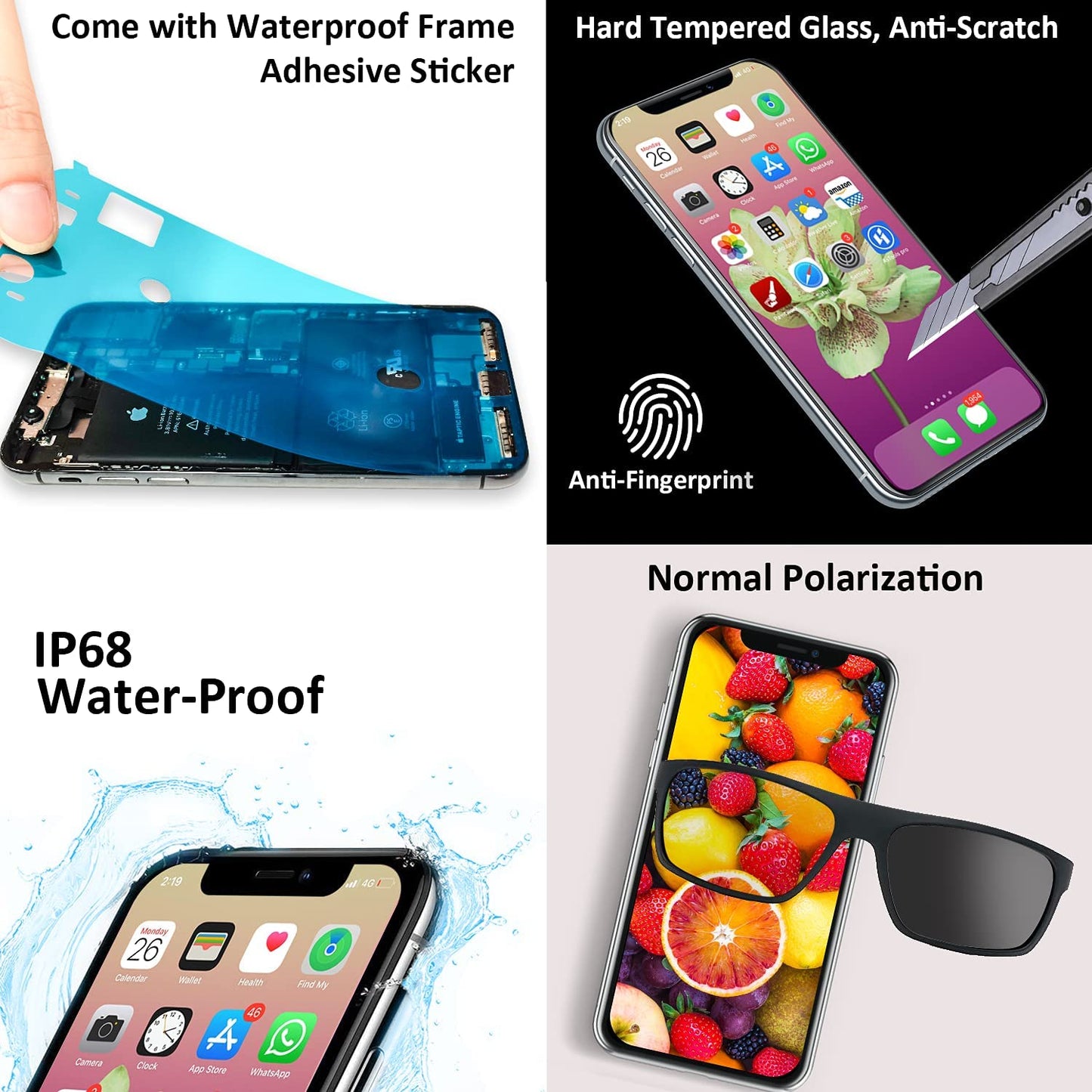 for iPhone 11 LCD Screen Replacement Kit 6.1"FHD Display Digitizer Assembly