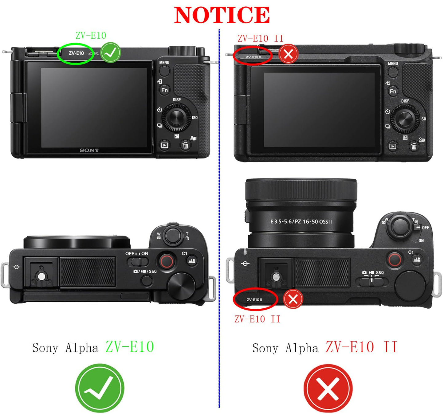 Alpha ZV-E10 Screen Protector for Sony ZVE10 (Not Fit ZVE10 II )Camera(for Accessories) with Hot Shoe Cover,HUIPUXIANG 0.3mm High Definition 9H