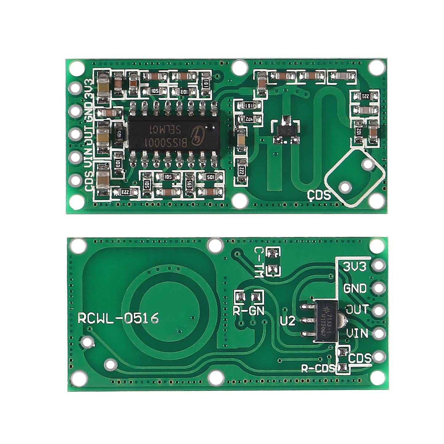 DWEII 12PCS RCWL-0516 Motion Detection Sensor, Microwave Radar Sensor, Switch Module, for Arduino ESP8266 Nodemcu Wemos, for Raspberry PI, for Human