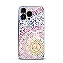 MightySkins Carbon Fiber Skin Compatible with Apple iPhone 14 Pro - Vibrant Mandala | Protective, Durable Textured Carbon Fiber Finish | Easy…
