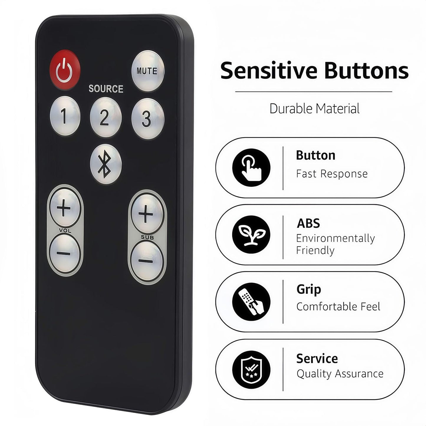 Replacement Remote Control Compatible for Polk Audio Surroundbar Digital one-Step Sound Bar Speaker System