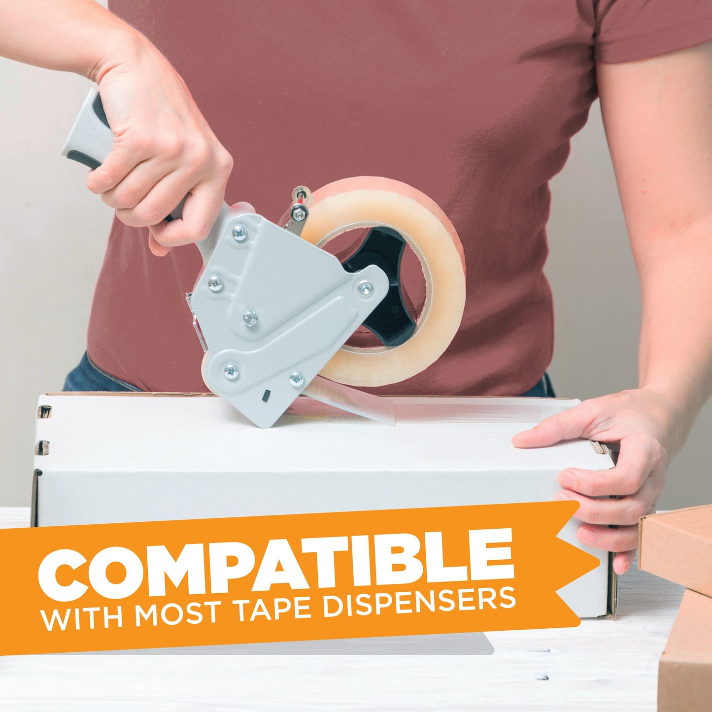 Tape King Clear Packing Tape - 60 Yards Per Roll (Pack of 6 Rolls) - Stronger & Thicker 2.7mil, Heavy Duty Adhesive Industrial Depot Tapes for Moving