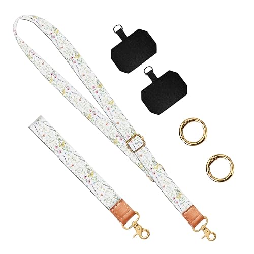 DARUIXZ Phone Lanyard Crossbody Wrist Strap, Universal Adjustable Neck Strap for Phone Case Keys ID Badges, Phone Accessories Travel Essential