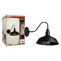 LEDVANCE Sylvania Easton Vintage LED Light Fixture, Flush Mount Sconce with Dimmable 60W A19 Soft White Light Bulb Included (60123)