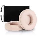 Replacement Earpad Cover, Ear Cushion Pads Compatible with Solo 2.0 3.0 Headphones by Dr. Dre 1 Pair (Light Pink)