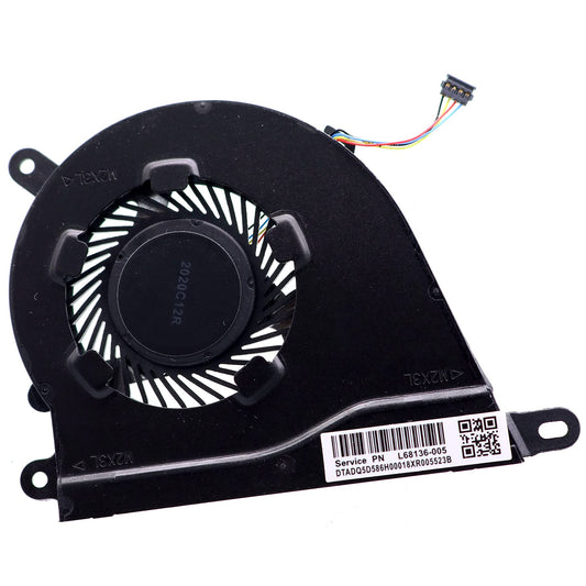 Deal4GO CPU Cooling Fan L68134-001 ND75C07-19A18 for HP 14-DQ 15-DY 15s-FQ 15s-EQ 340S G7 14-DQ0011DX 14-DQ1039WM 15-DY0013DX, Black