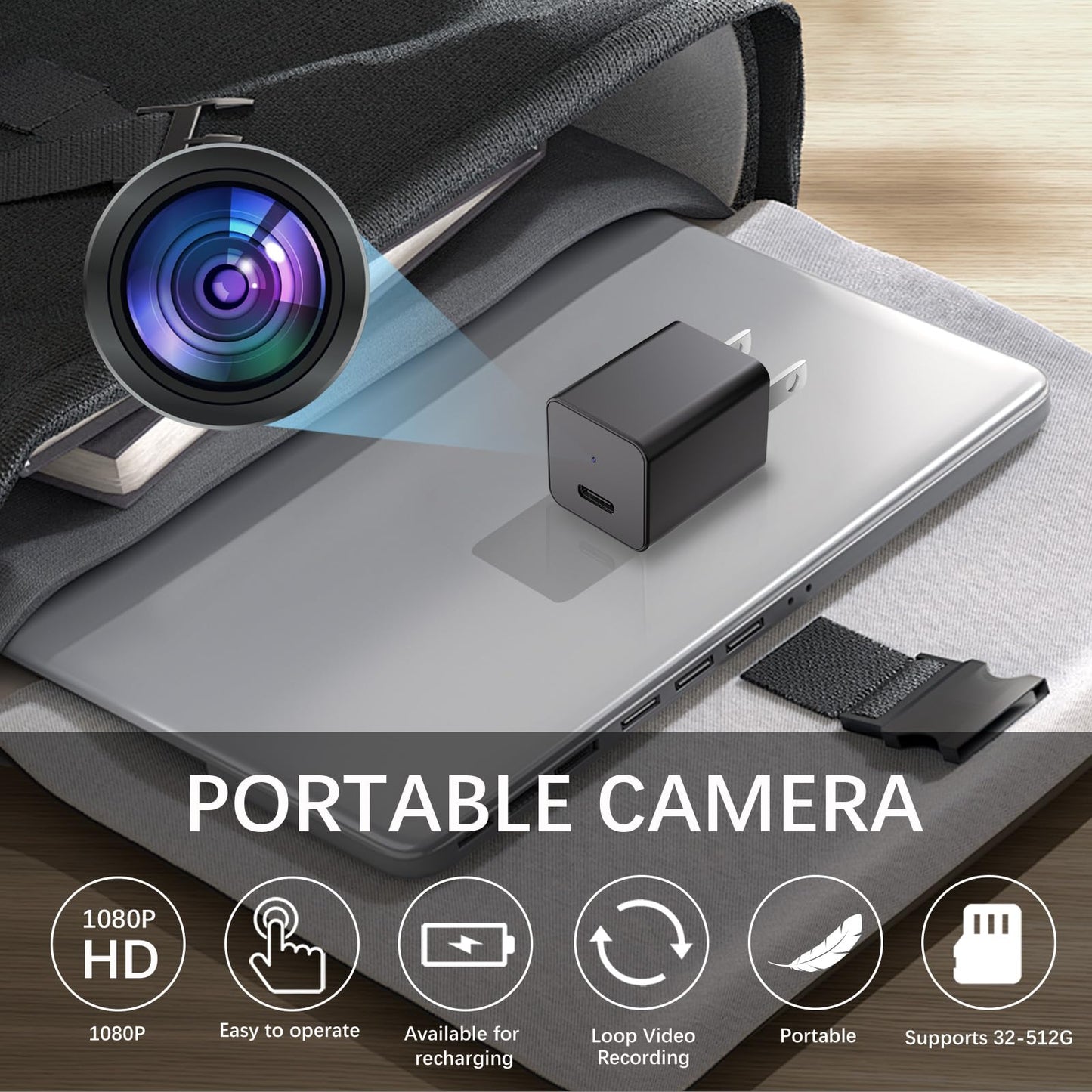 Mini Camera,HD Home Surveillance Camera,supports motion detection.Suitable for caring for the elderly,children,and pets,as well as monitoring homes