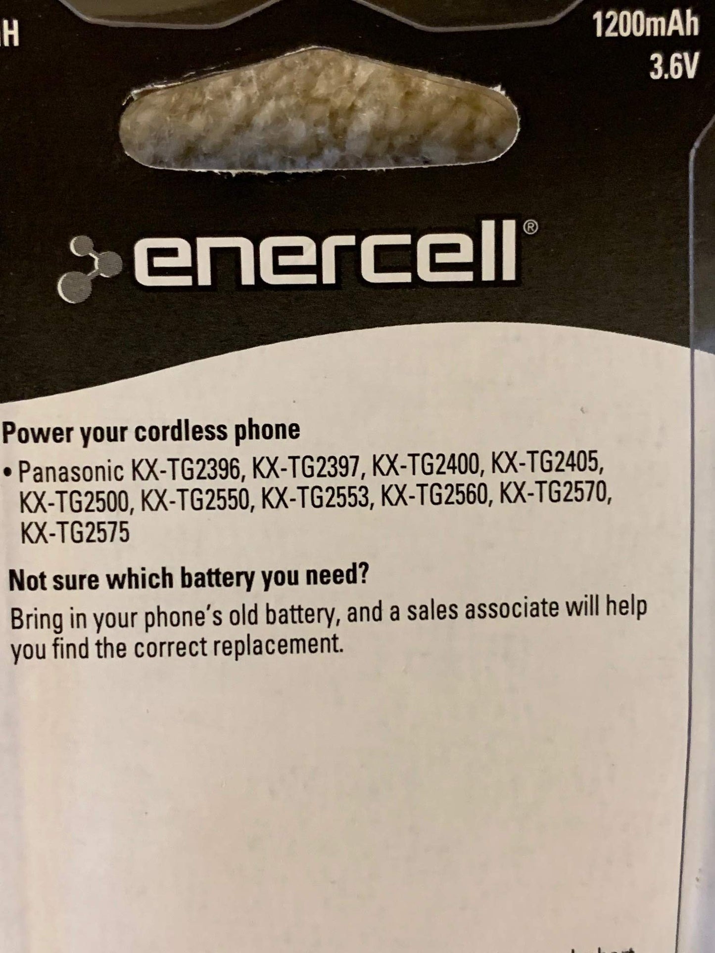Enercell® 3.6V/1200mAh Ni-MH Battery for Panasonic® (23-897)