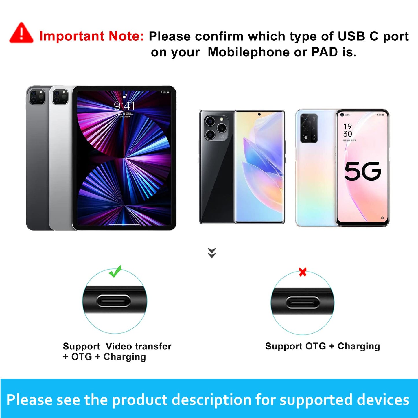 Lalamax USB-C to HDMI Adapter - Aluminum Portable USB-C to HDMI Converter Compatible for MacBook Pro/Air - 4K Support