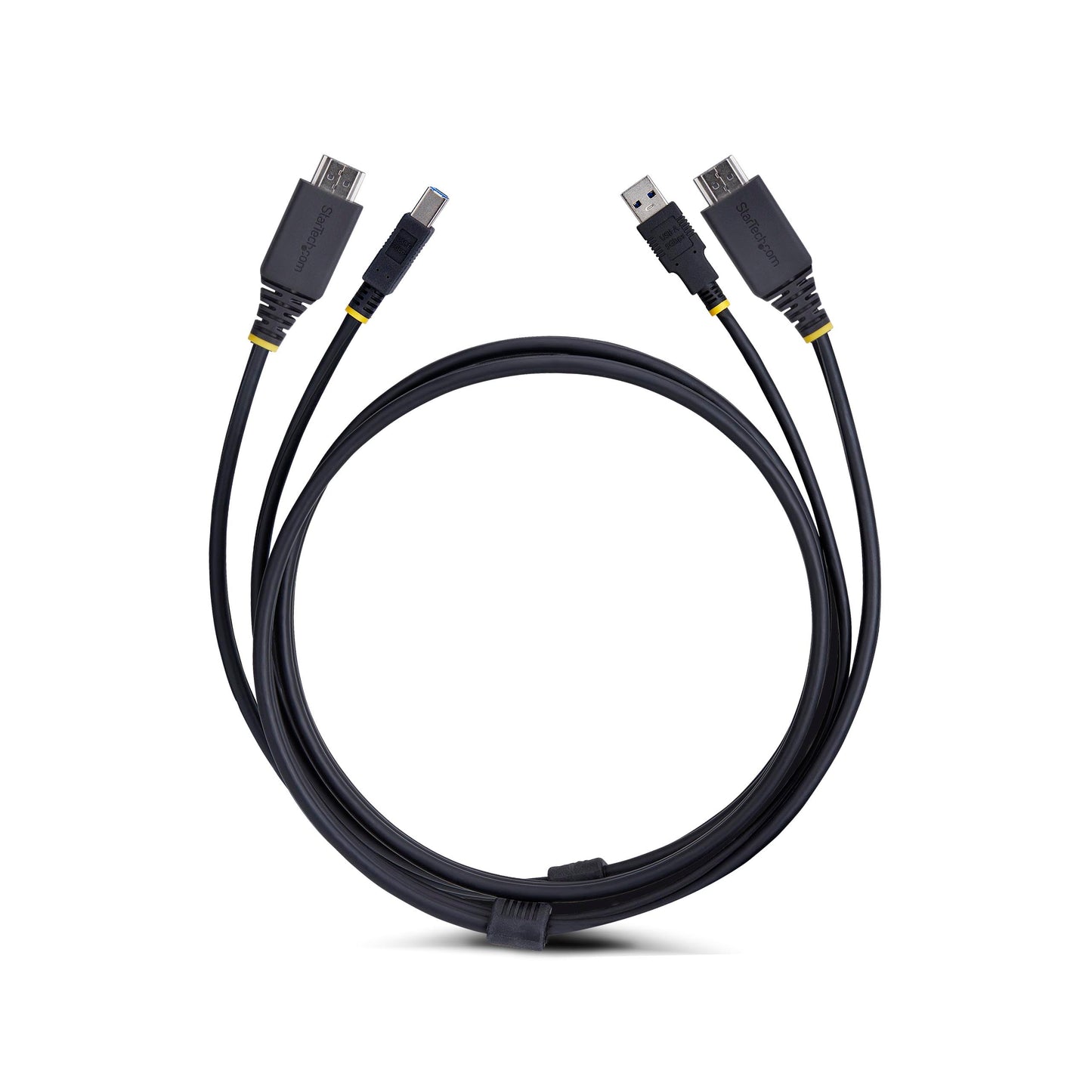 StarTech.com 6ft (1.8m) HDMI and USB 5Gbps KVM Cable, 4K 60Hz, HDMI 2.0 and USB Combo Cable for KVM Switch