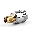 Saide Electronics ZJSDRFM 2pcs RF coaxial Coax Adapter SMA Male to N Female Connector