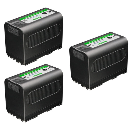 Kastar 3-Pack Battery 7.4V 7000mAh Replacement for Canon XL-1, XL-1S, XL-2, XH-A1, XH-A1 HDV, XH-A1S HD, XH-A1SE HDV, XM1, XM2, XV1, XV2, C2, FV1