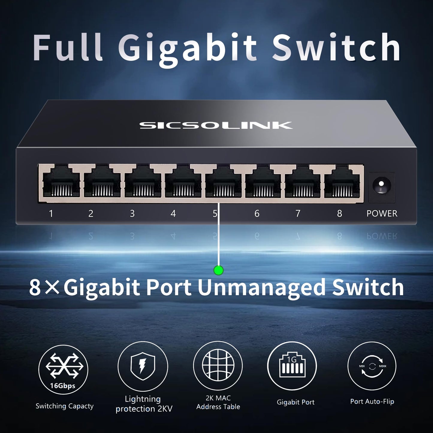 8-Port Gigabit Unmanaged Switch