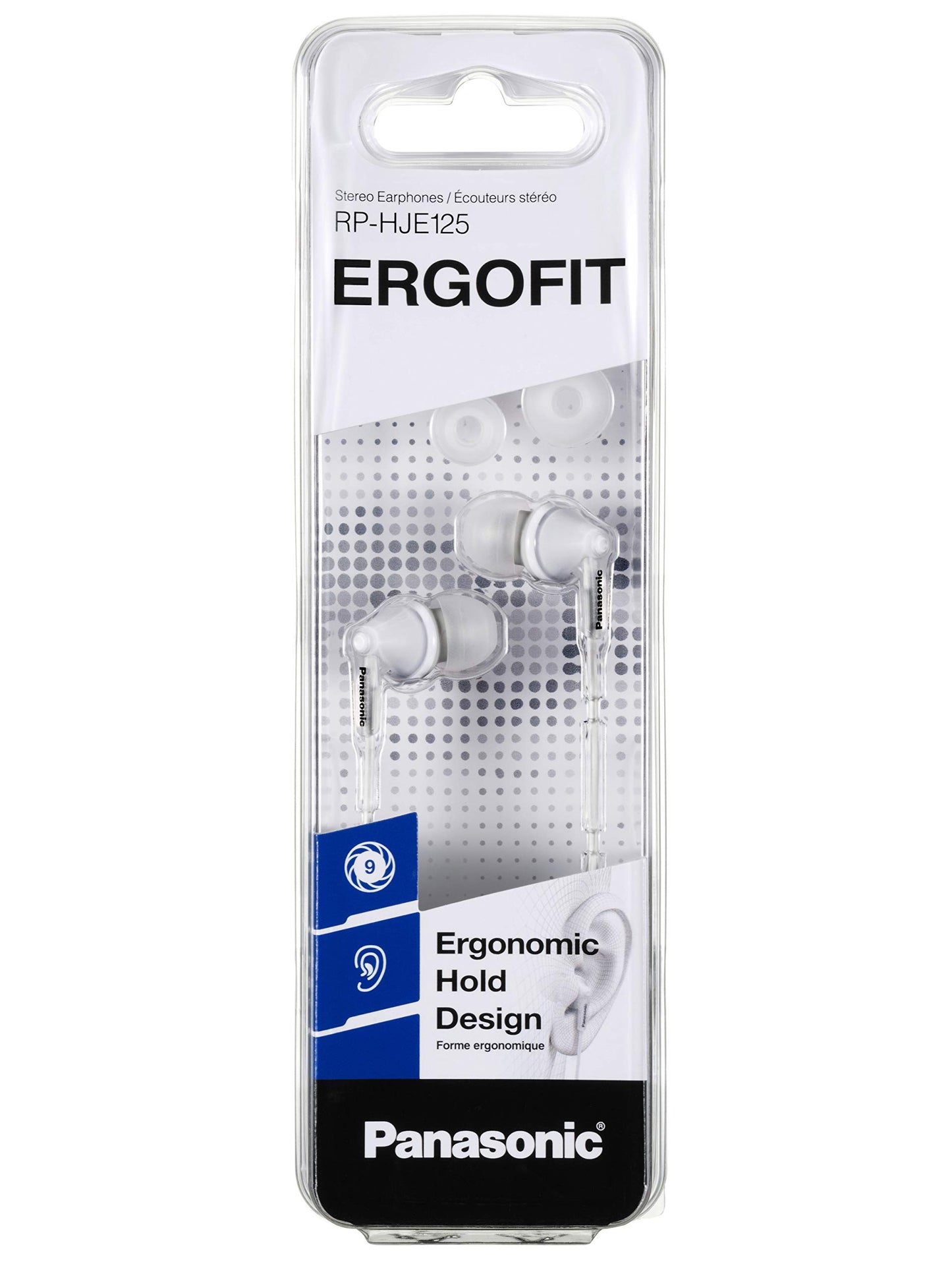Panasonic RP-HJE125E-W - Ergofit Design Headphones