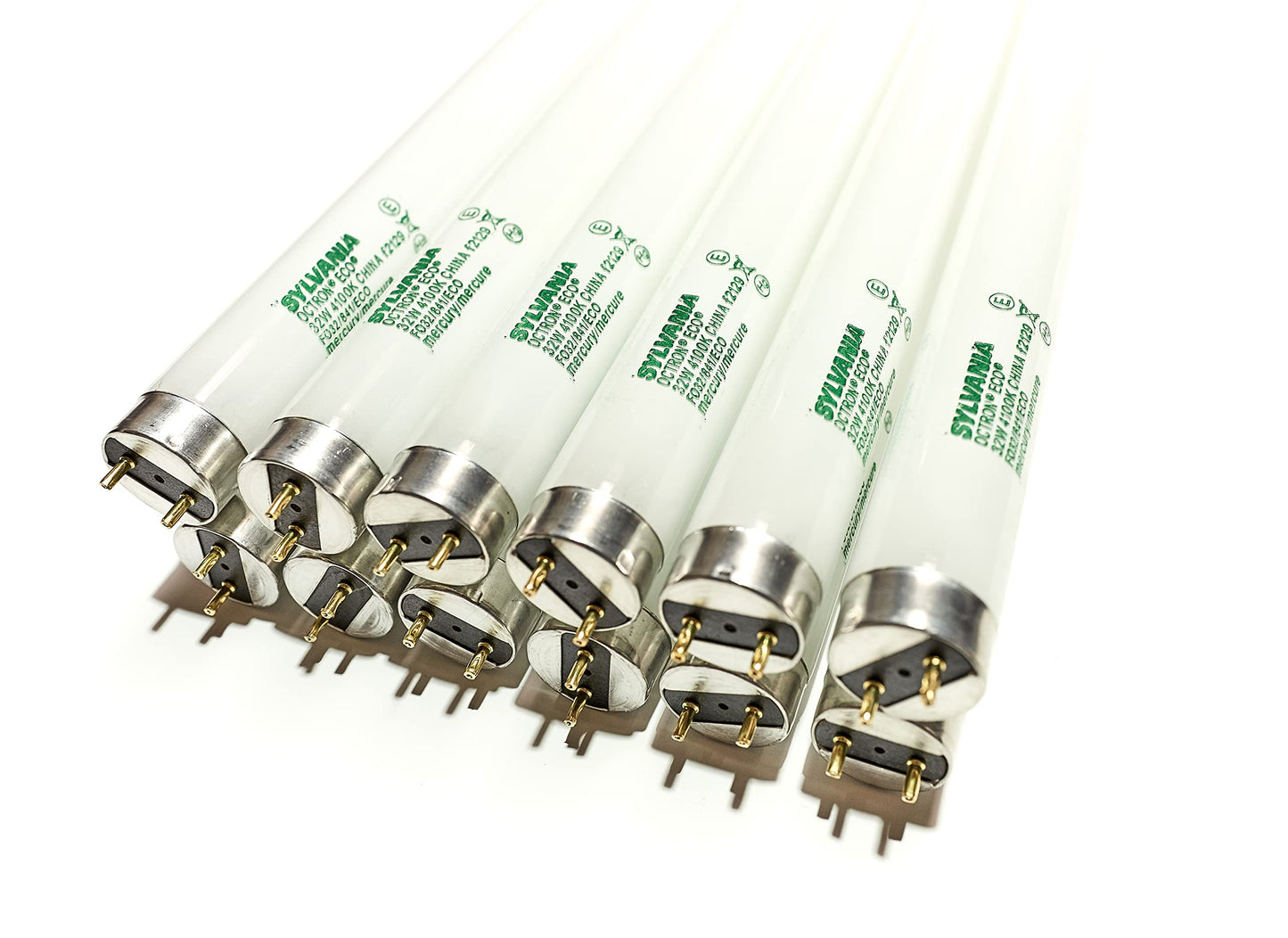 LEDVANCE FO32/841/ECO (12 Pack) 32 Watt T8 Fluorescent Tube Light Bulb F32T8 32W 4100K Replaces FO32/V41/ECO FO32/741 F32T8/SP41 F32T8/SPX41/ECO