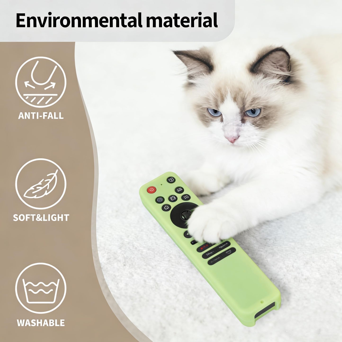 Silicone Case for LG MR25GA Remote Control [Anti-Slip] Protective Cover for MR25GA Magic Remote Compatible with 2025 LG OLED Smart TV Series Remote