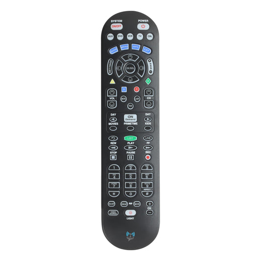 SatelliteSale Remote Control Replacement UR5U-8780L Clikr5 Compatible with Spectrum/Charter Cable Set-Top Boxes, TVs, and Audio Devices - Matte Black