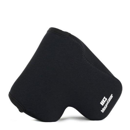 MegaGear Ultra Light Neoprene Camera Case, with Carabiner Compatible with Sony Cyber-Shot DSC-RX10 IV, DSC-RX10 III - Black - MG755