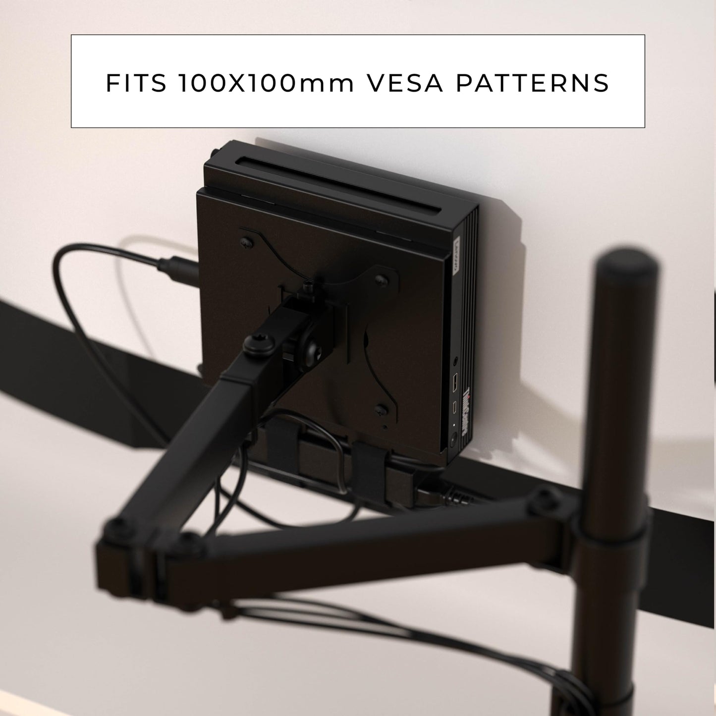 HumanCentric VESA Mount Compatible with Lenovo Thinkcentre Tiny M90q Gen 2, M80q Gen3, M90q Gen3, M70q Gen 2, Thinkstation P3 Tiny, M60e, M75q Gen2
