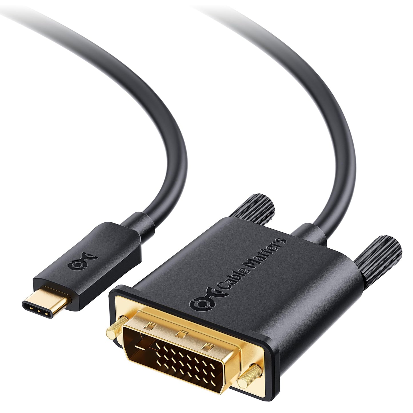 Cable Matters USB C to DVI Cable (USB-C to DVI Cable) 6 ft - Thunderbolt 4 / USB4 / Thunderbolt 3 Port Compatible with MacBook Pro, Dell XPS 13, 15