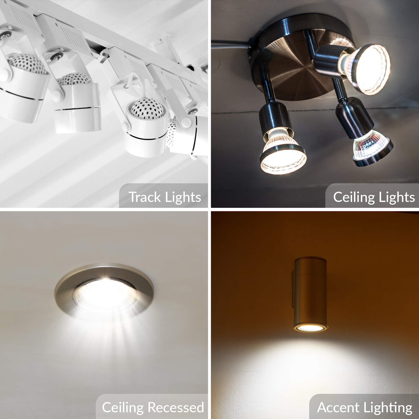 Simba Lighting LED GU10 5W ETL Listed Twist-N-Lock Bipin Base 5000K, 6 Pack