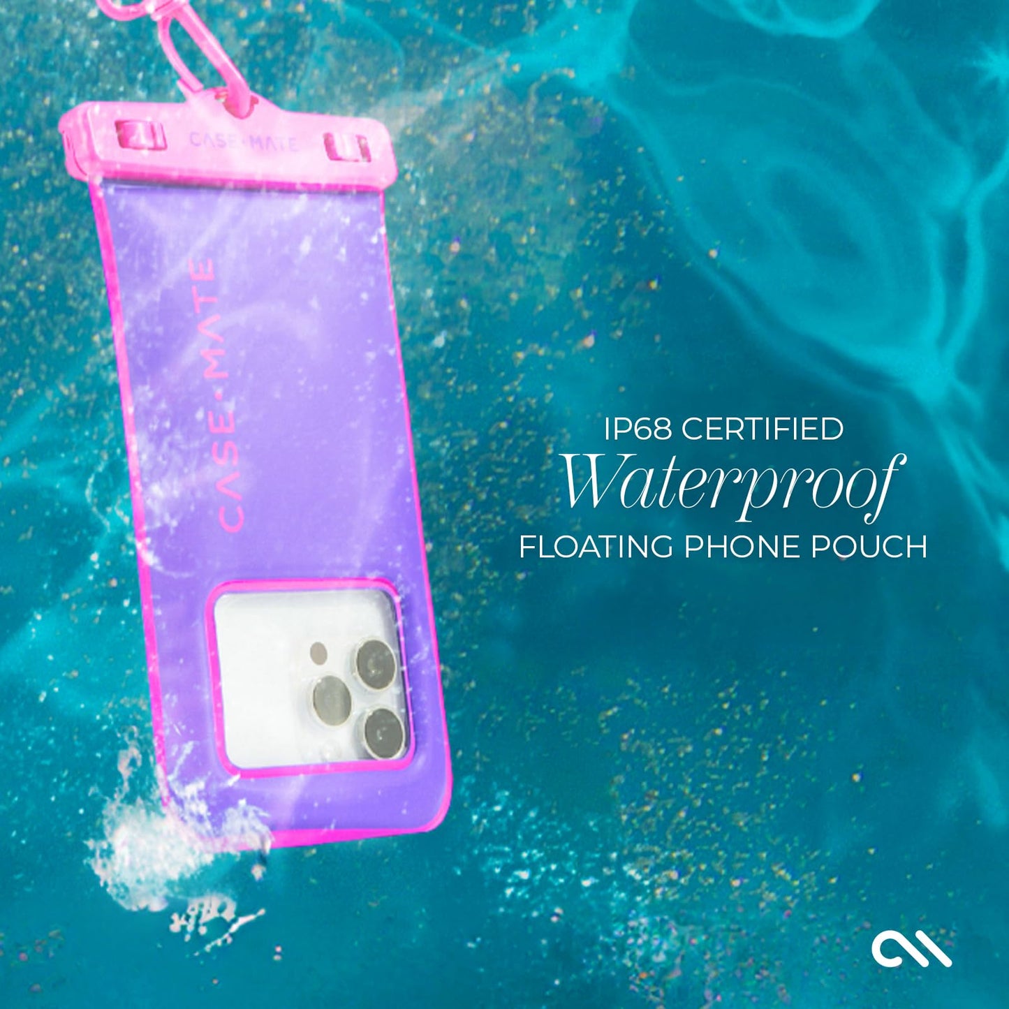Case-Mate IP68 Waterproof Phone Pouch - Purple Paradise
