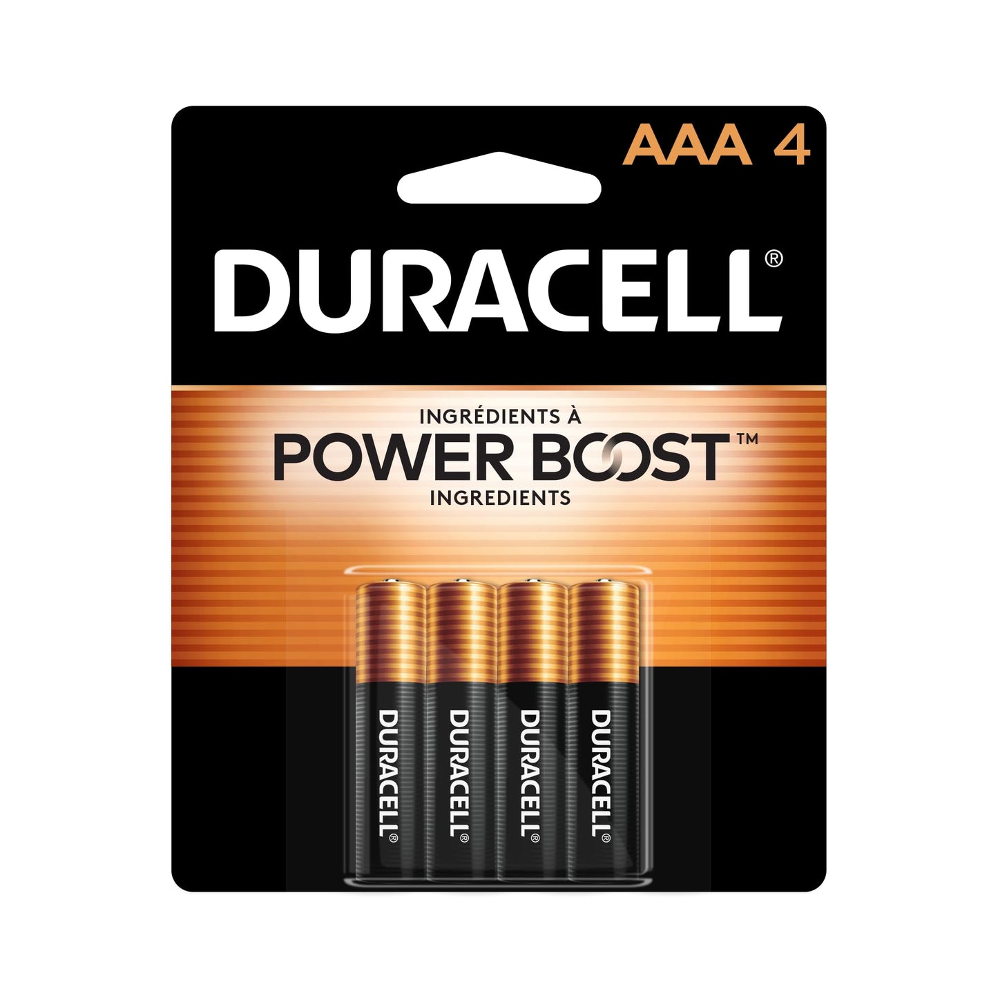 Duracell Coppertop AAA Batteries with Power Boost Ingredients, 4 Count Pack Triple A Battery with Long-lasting Power, Alkaline AAA Battery…