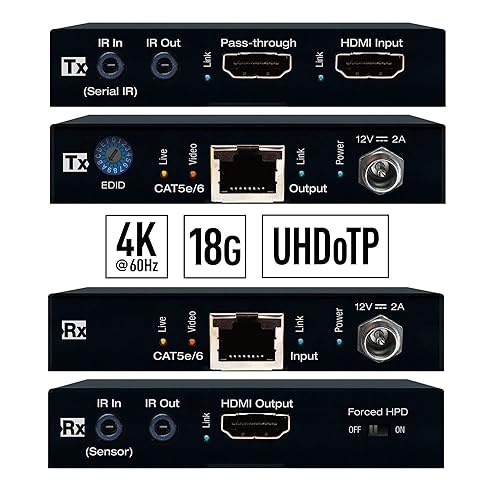 Key Digital KD-EX18G: HDMI Over 35m CAT6 Extender Set