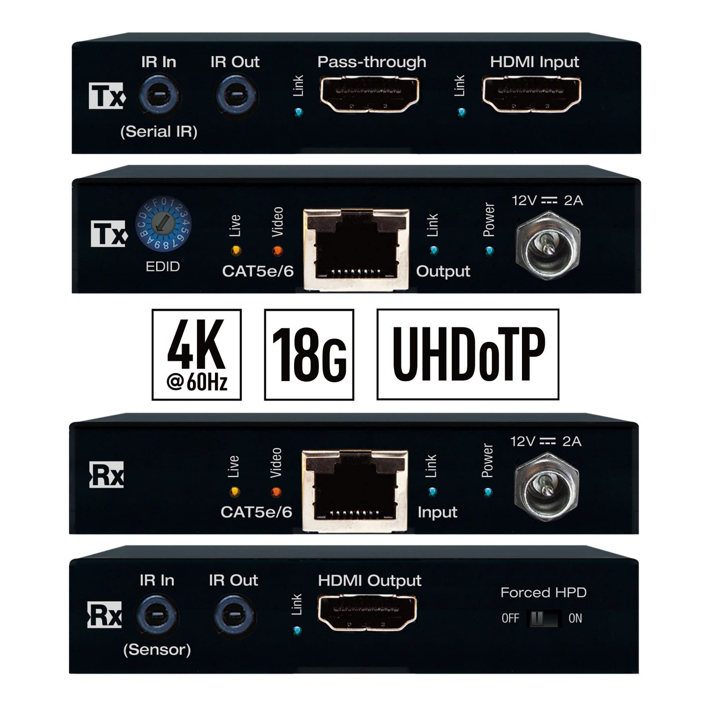 Key Digital KD-EX18G: HDMI Over 35m CAT6 Extender Set