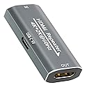 HDMI Booster Repeater 4K@60Hz for 80FT, HDMI Extender Female to Female Amplifier Signal Booster Plug & Play, for Gaming/Home Theater/Video Meeting/TV
