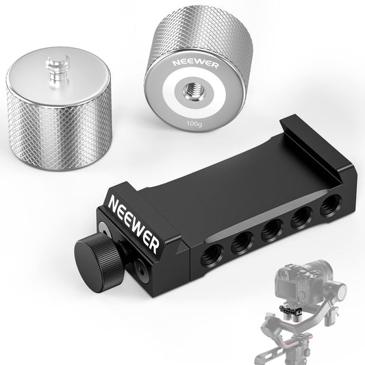 NEEWER Gimbal Counterweights and Clamp Kit, Compatible with DJI Ronin RS4 Pro RS4 RS3 Pro RS3 RS2 RSC2 ZHIYUN Crane 2S 3S Weebill S Moza Air 2