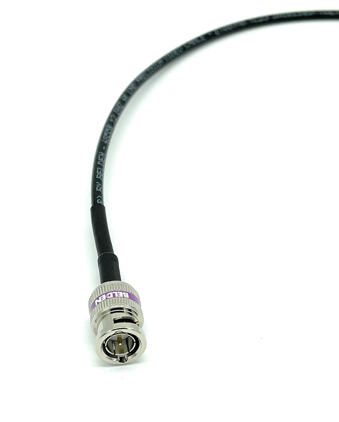AV-Cables 12G 4K HD SDI BNC - BNC Cable 4855R Mini RG59 (1.5ft, Black)