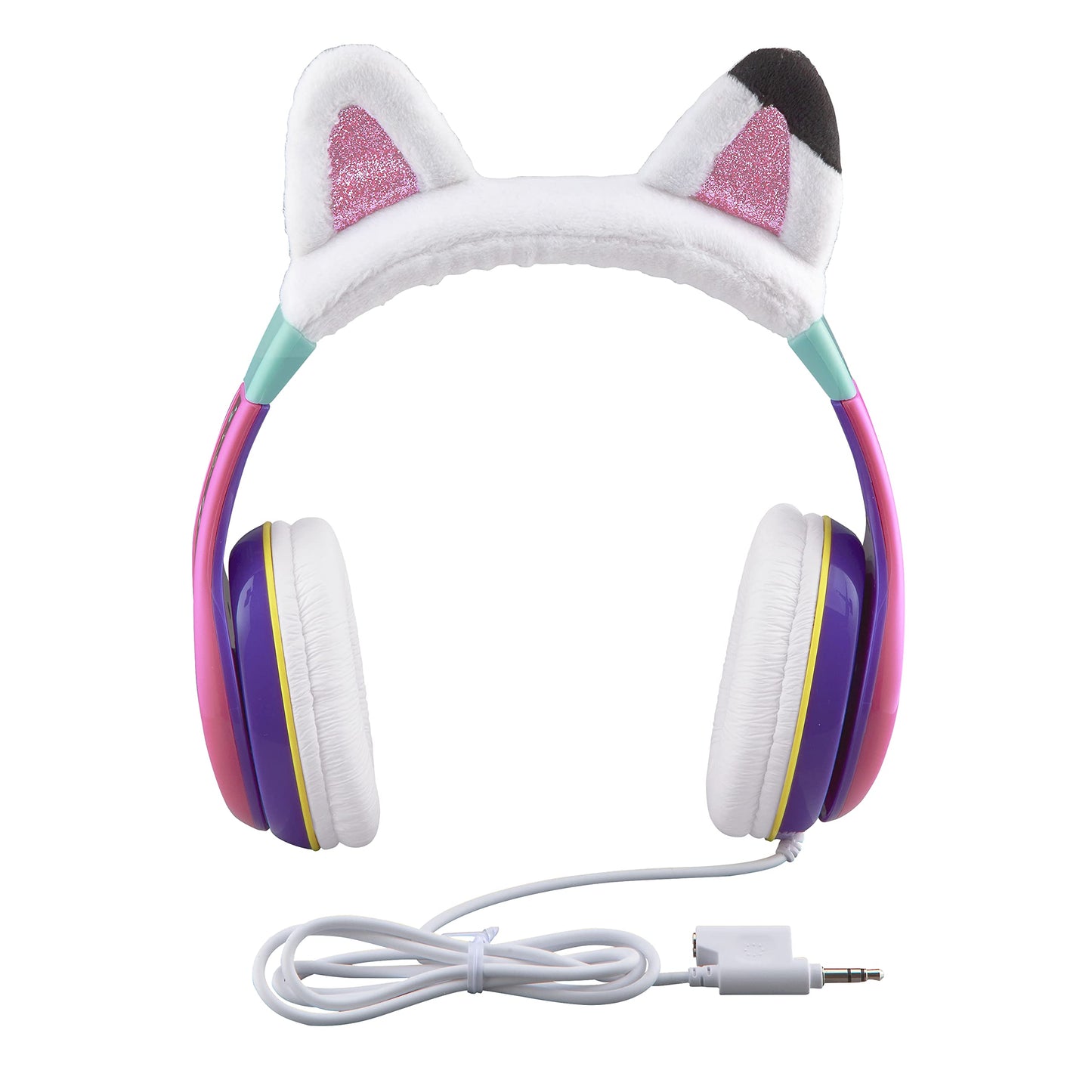 eKids Gabbys Dollhouse Kids Headphones with 3.5mm Jack, Wired Headphones with Adjustable Headband and Volume Control, Earphones for School, Home, or…