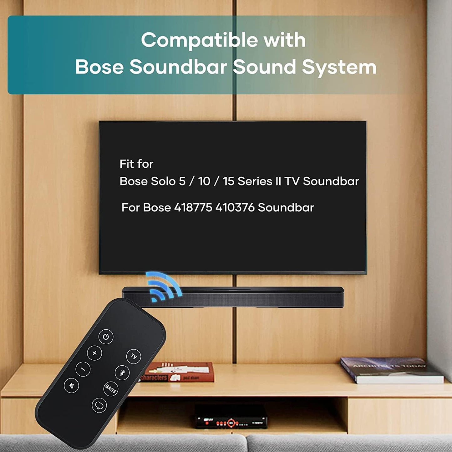 Xtrasaver Replacement Remote Control for Bose Solo 5 10 15 Series ii TV Sound System/ 732522-1110 418775 410376 TV Soundbar Sound System
