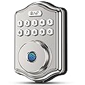 52HZ Fingerprint Door Lock, Keyless Entry Door Lock with Code, Voice Guidance Electronic Keypad Deadbolt Smart Locks for Front Door, Anti-Peeping