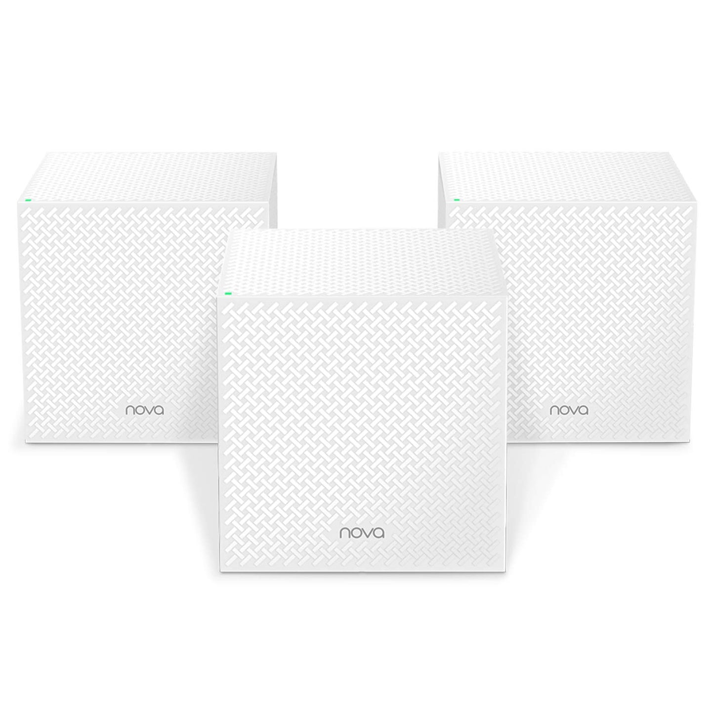 Tenda Nova Mesh WiFi System MW12 - Covers up to 4000 sq.ft - Tri-Band AC2100 Whole Home WiFi Mesh System - Gigabit Mesh Router for 100+ Devices