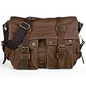 Men's Lightweight Vintage Waterproof Canvas DSLR SLR Shockproof Camera Shoulder Messenger Bag Sling Bag